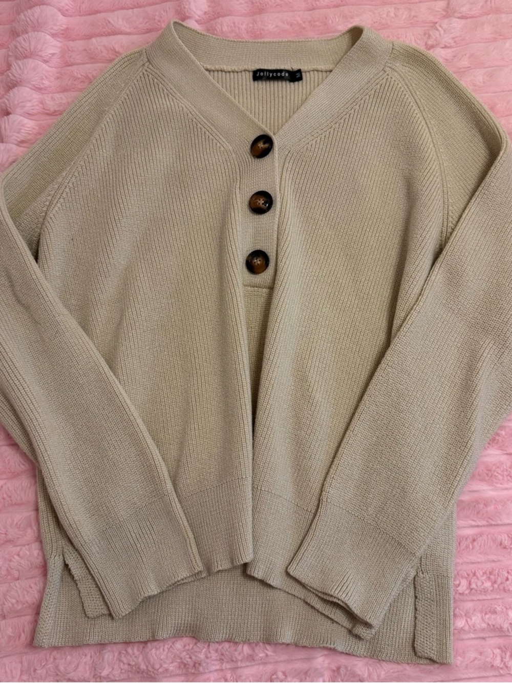 oversized cream/tan sweater